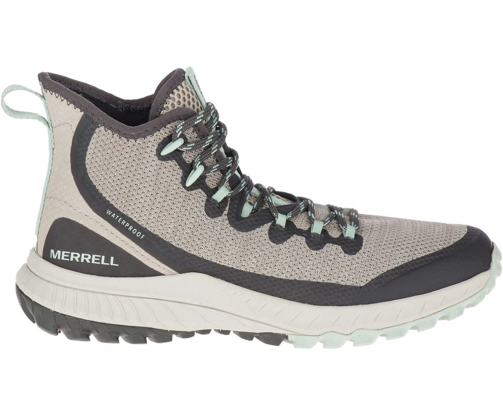 Kozaki Merrell Damskie Szare - Bravada Mid Waterproof - 639487-GIY